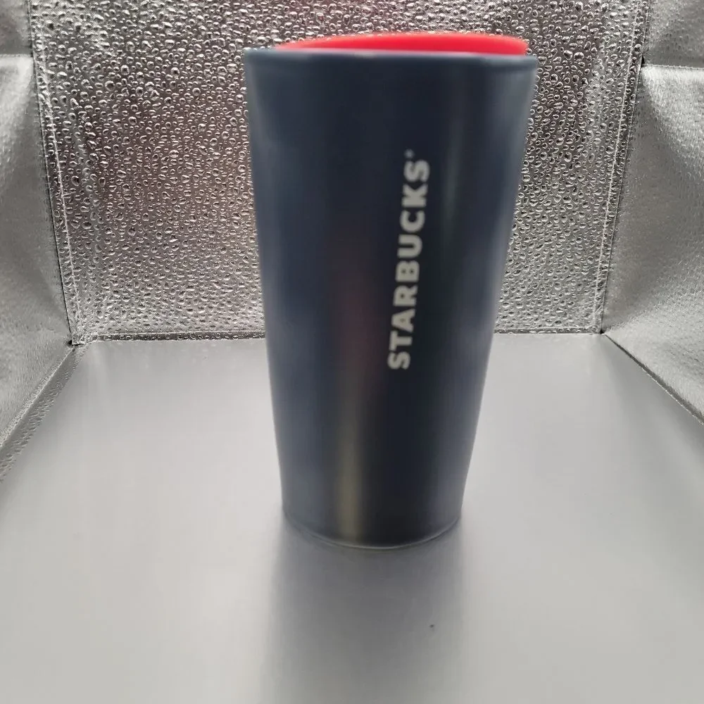 NWT! Starbucks Teachers Apple Tumbler Ceramic TUMBLER Cup w/ Lid 12 Fl Oz